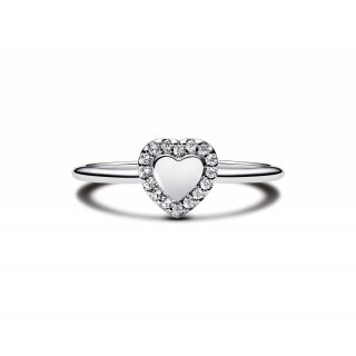 Anello Cuore e Pavè da incidere