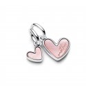 Charm Pendente Unione di Cuori Mamma e Figlia divisibile