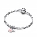 Charm Pendente Unione di Cuori Mamma e Figlia divisibile