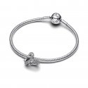 Charm Cuore Nodo Infinito e Pavè