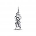 Charm Pendente Nodo Infinito e Pavè