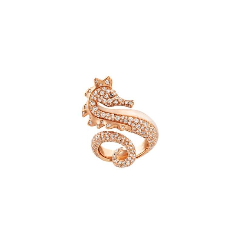 Chantecler - Anello Mediterranea - Oro Rosa - Diamanti