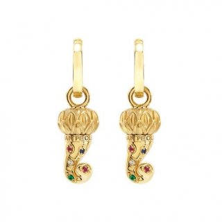 Chantecler - Orecchini Corni - Oro Giallo - Diamanti