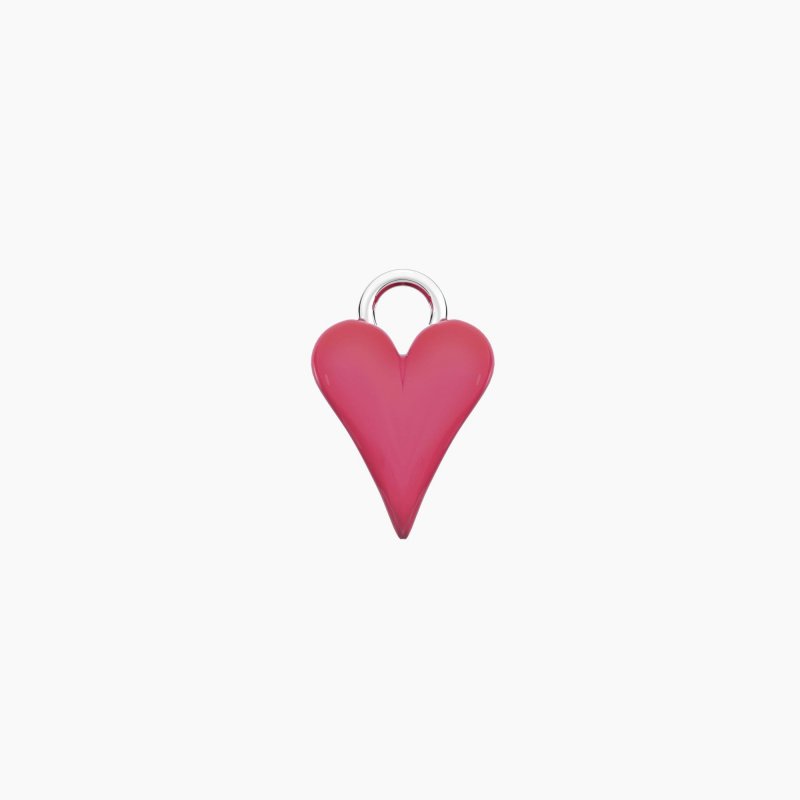 Kidult - Ciondolo Cuore Rosa - Acciaio Smaltato