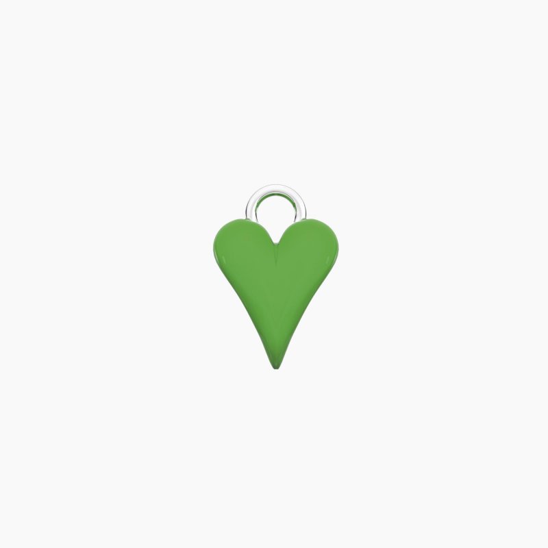 Kidult - Ciondolo Cuore Verde - Acciaio Smaltato