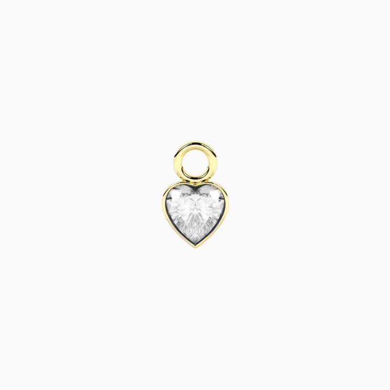 Kidult - Ciondolo Dorato Cuore - Acciaio - Zircone