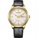 Citizen - Meccanico Day Date - Uomo - Pelle - Bianco