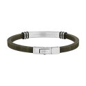 Breil Tribe - Bracciale Light Cuff - Acciaio Satinato - Verde