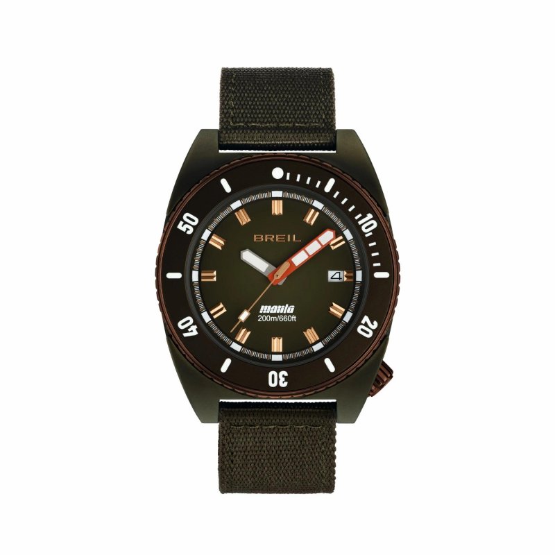 Breil - Manta Seeker 3H 42 Mm - Orologio Diver Verde