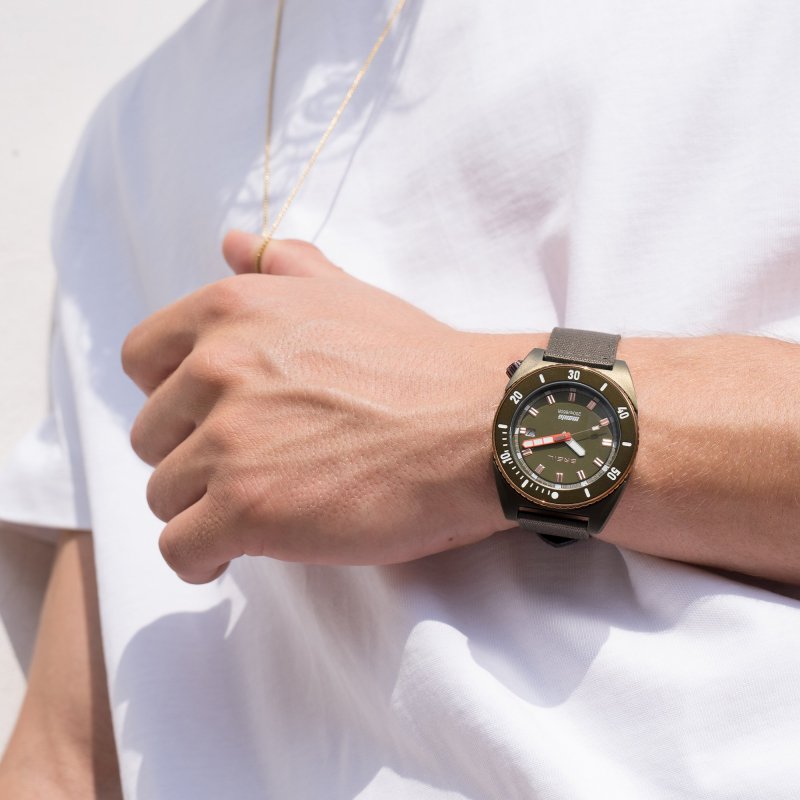 Breil - Manta Seeker 3H 42 Mm - Orologio Diver Verde