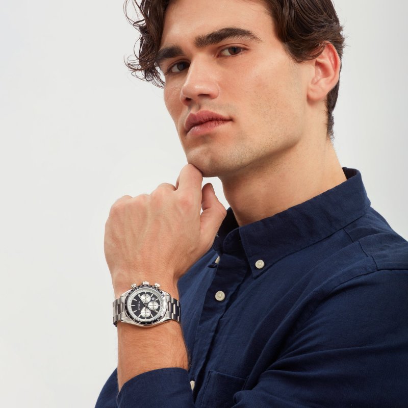 Breil Tribe - Vanguard Chrono Gent - Cronografo Uomo - Nero