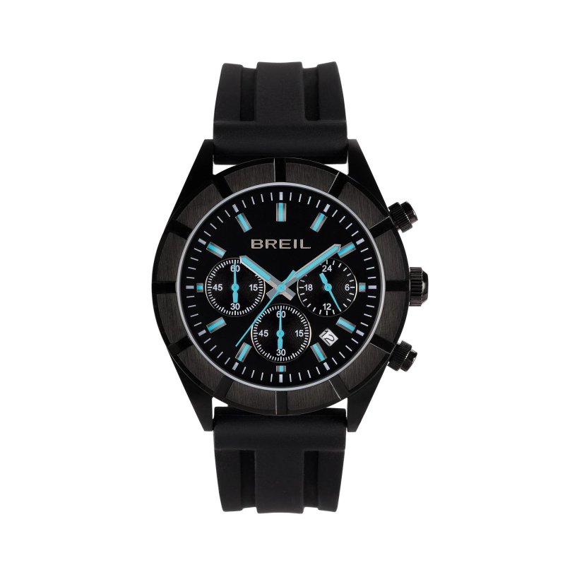 Breil Tribe - B 12 H Chrono Gent 42 Mm - Silicone Nero