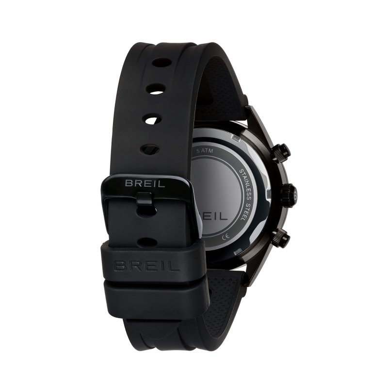 Breil Tribe - B 12 H Chrono Gent 42 Mm - Silicone Nero