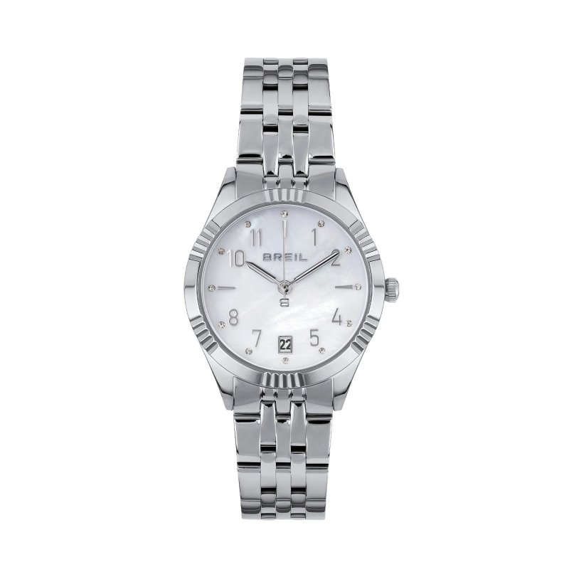 Breil Tribe - Stand Out Solo Tempo Lady - Acciaio - Bianco