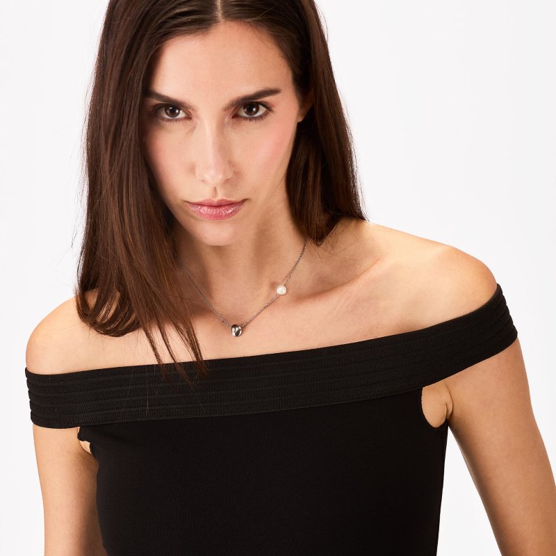 Breil Tribe - Collana B Rocks - Acciaio E Perla