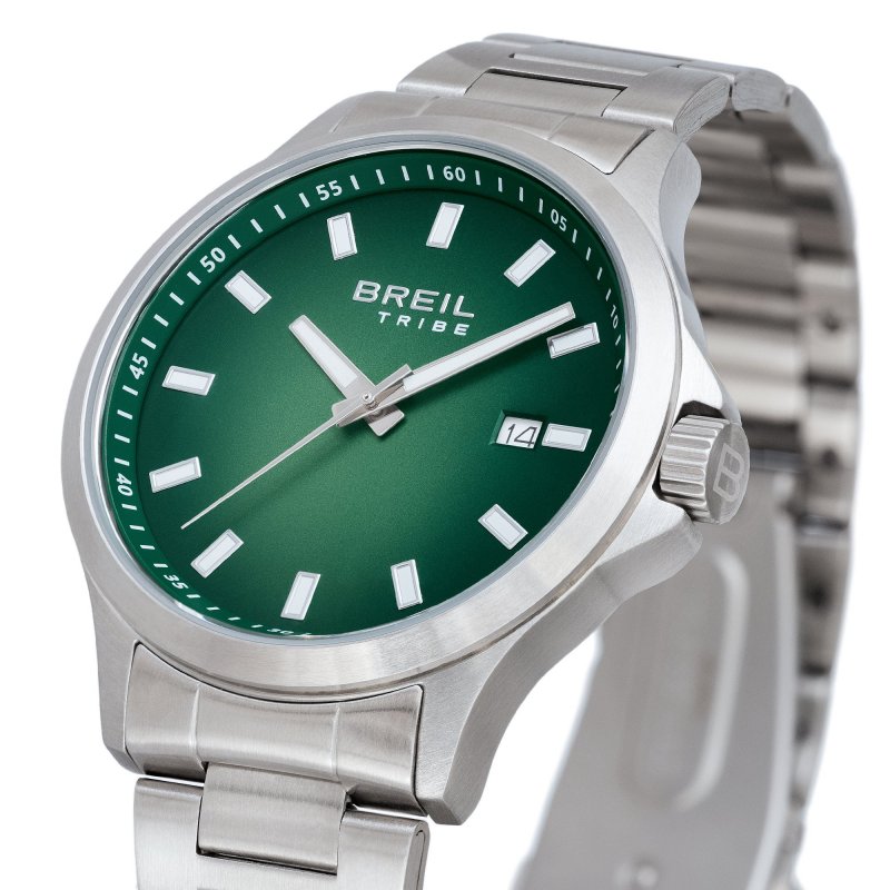 Breil Tribe - Kai Solo Tempo - Quadrante Verde - Acciaio