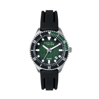 Breil Tribe - Overhand Solo Tempo - Silicone Nero - Verde
