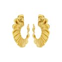 Breil Tribe - Orecchino Plisse' Ip Gold - Acciaio - Oro