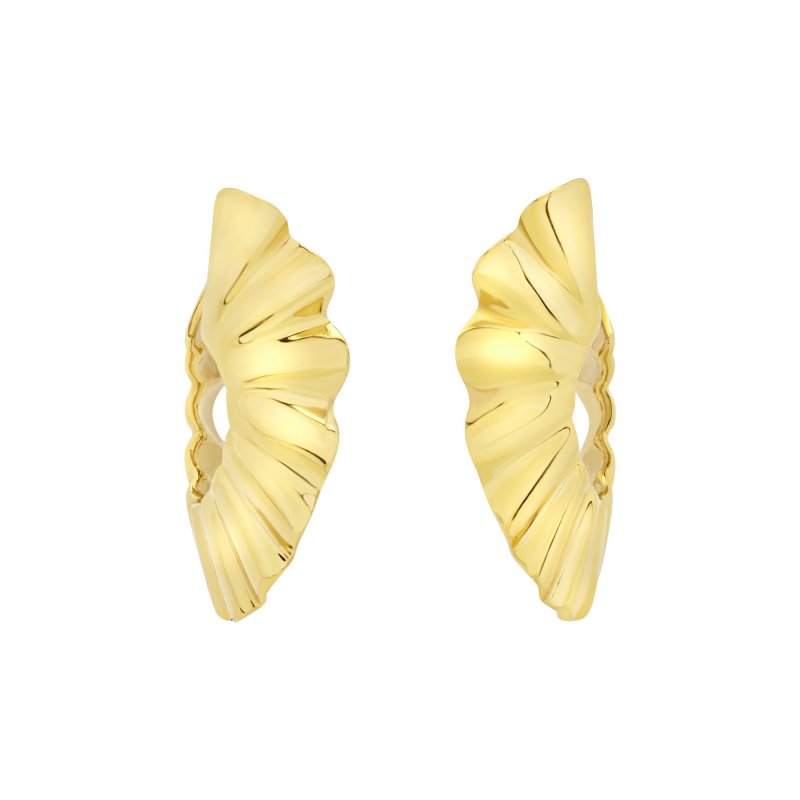 Breil Tribe - Orecchino Plisse' Ip Gold - Acciaio - Oro