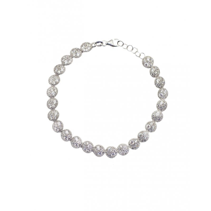 Alisei Milano - Bracciale Tennis Mini - Bianco - Argento 925