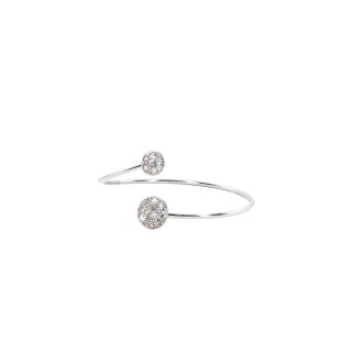 Alisei Milano - Bracciale Filo Rigido Mini - Bianco - Argento