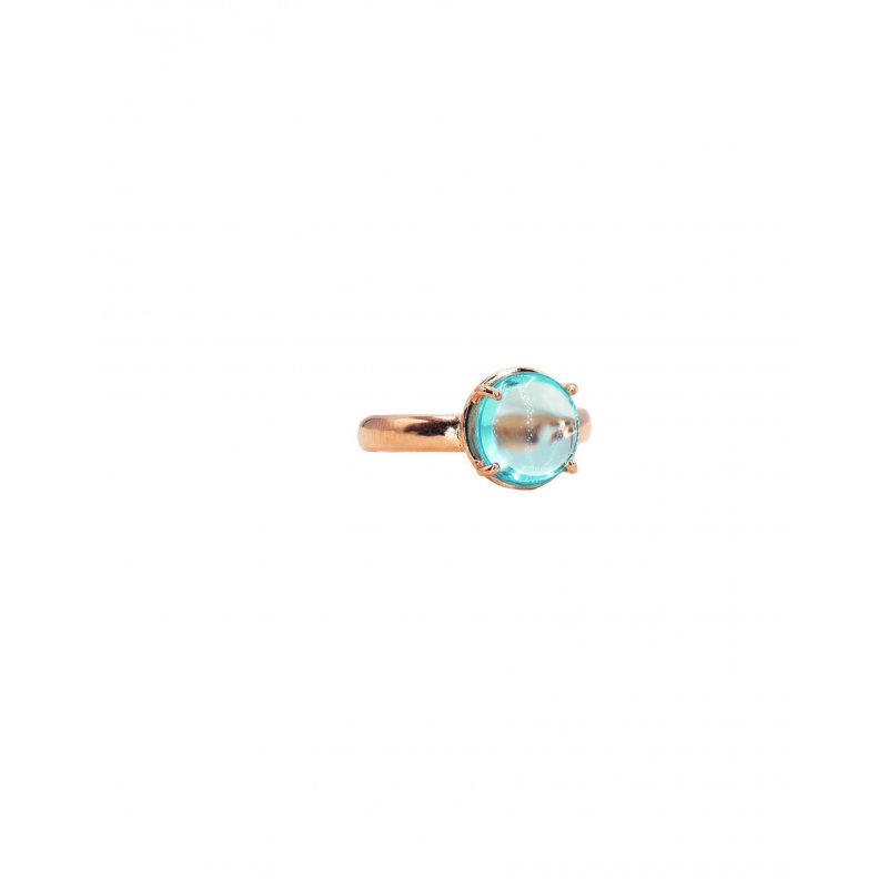 Alisei Milano - Anello Pietra Azzurra - Argento Rosè
