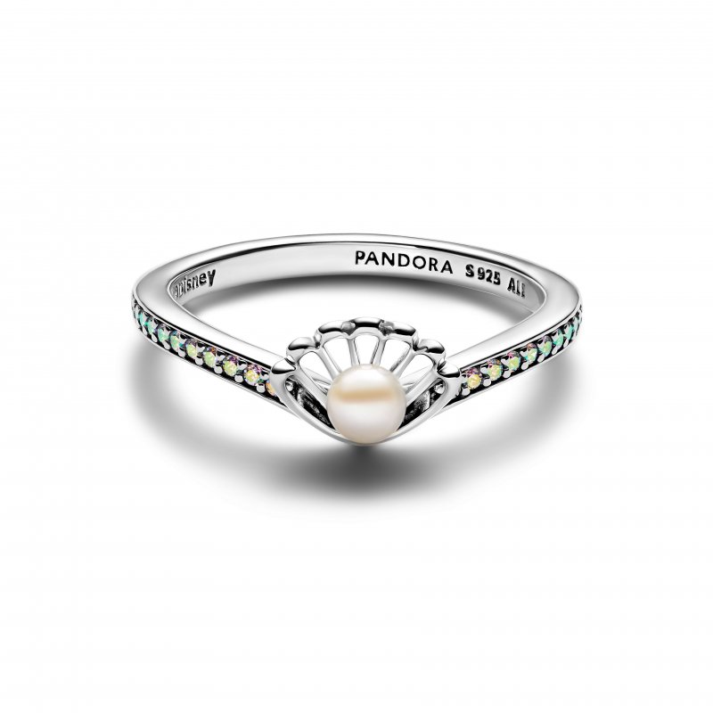 Principesse Disney, Ariel, Anello con Perla d'Acqua Dolce Coltivata