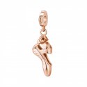 Rosato - Charm Scarpetta Danza - Argento - Oro Rosa