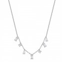 Rosato - Collana Corta - Argento 925‰ - Zirconi