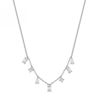 Rosato - Collana Corta - Argento 925‰ - Zirconi