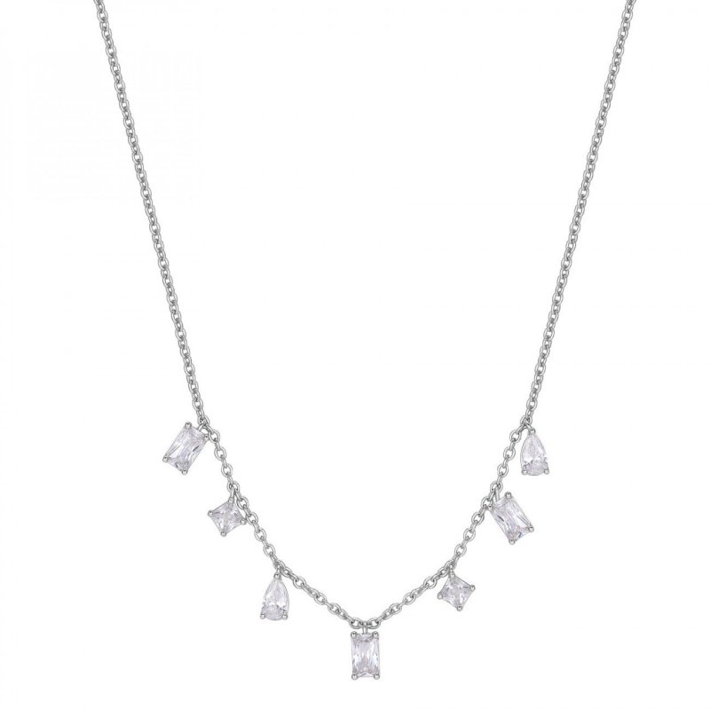 Rosato - Collana Corta - Argento 925‰ - Zirconi