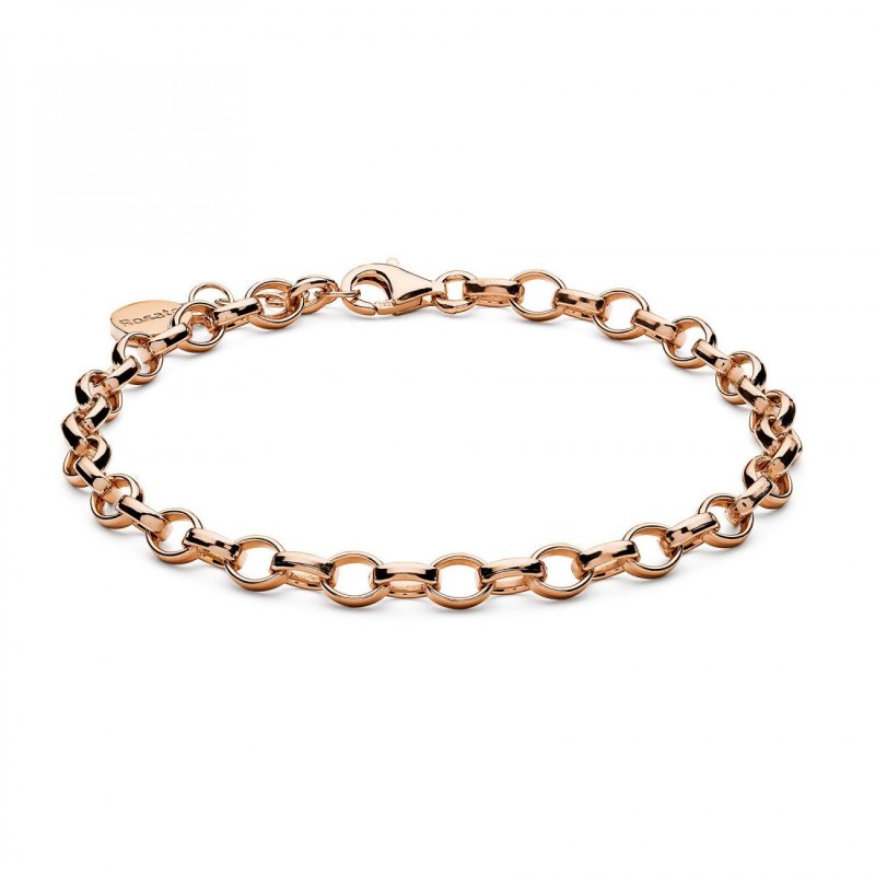 Rosato - Bracciale Catena - Argento - Oro Rosa