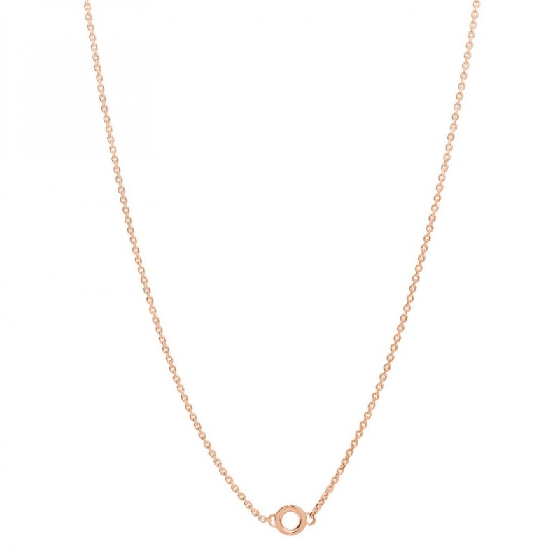 Rosato - Collana Catena Forzatina - Argento - Oro Rosa