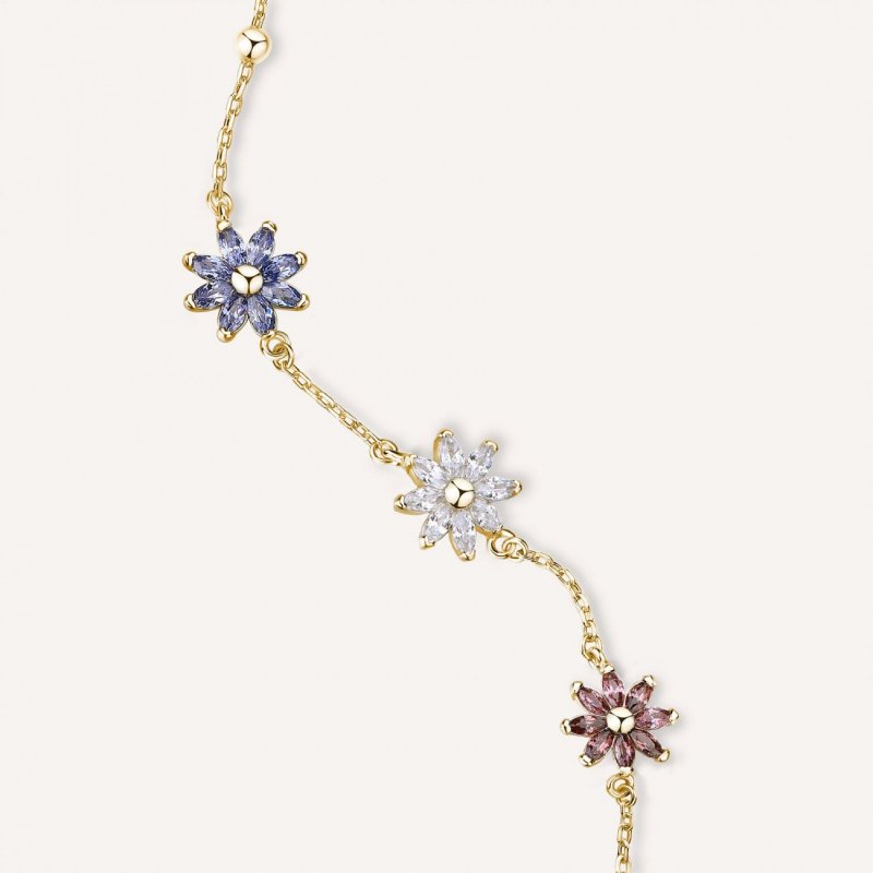 Rosato - Bracciale Morbido - Argento - Zirconi