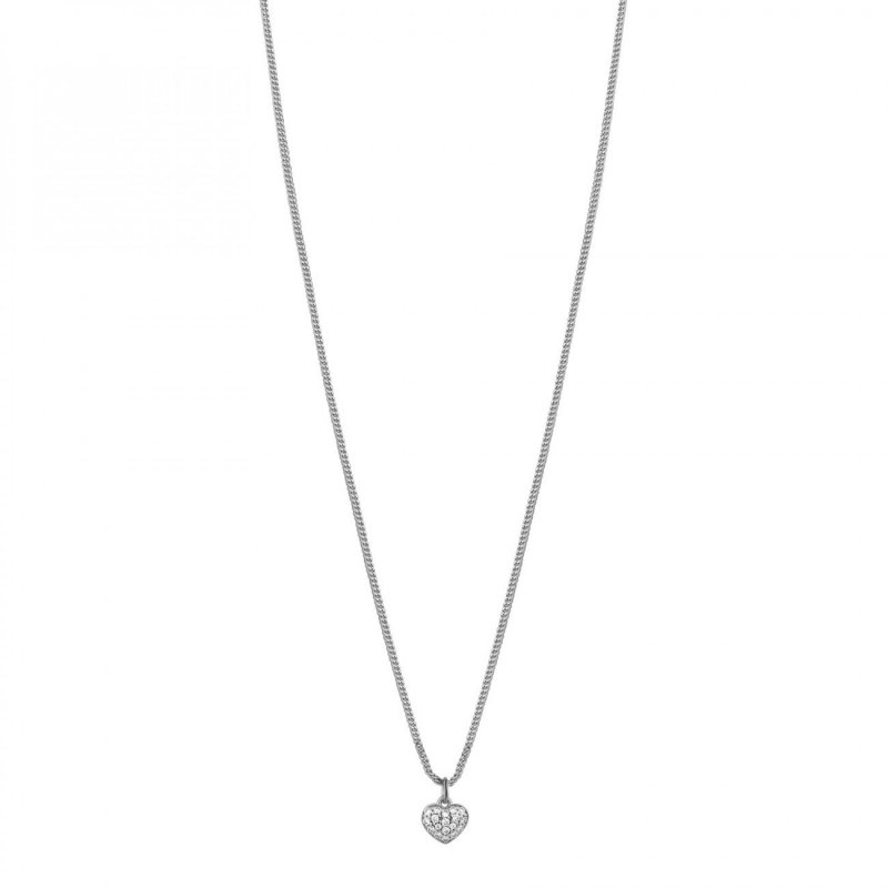 Rosato - Collana Cuore - Argento 925 - Zirconi