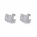 Rosato - Orecchini Lobo - Argento 925‰ - Zirconi
