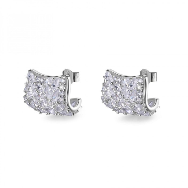Rosato - Orecchini Lobo - Argento 925‰ - Zirconi