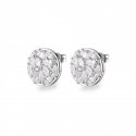 Rosato - Orecchini Lobo - Argento 925‰ - Zirconi