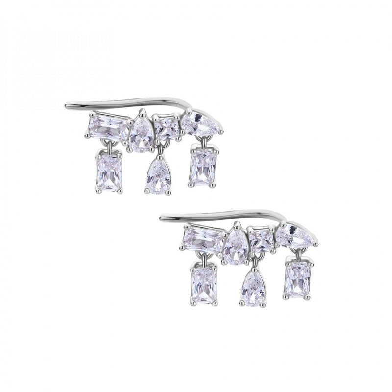 Rosato - Orecchini Lobo - Argento 925‰ - Zirconi