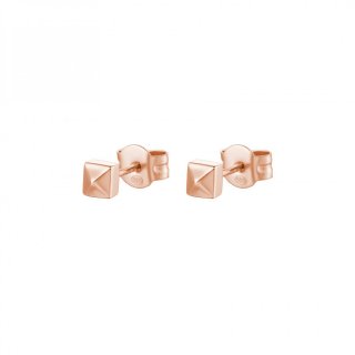 Rosato - Orecchini Lobo - Argento - Oro Rosa