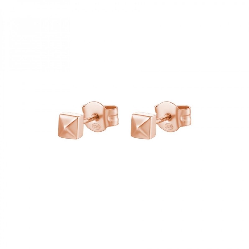 Rosato - Orecchini Lobo - Argento - Oro Rosa