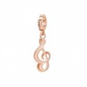 Rosato - Charm Chiave Di Violino - Argento - Oro Rosa