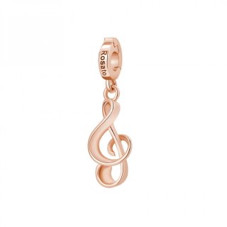 Rosato - Charm Chiave Di Violino - Argento - Oro Rosa