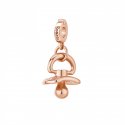 Rosato - Charm Ciuccio - Argento - Oro Rosa