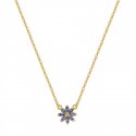 Rosato - Collana Corta - Argento - Zirconi Blu