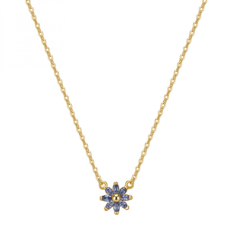 Rosato - Collana Corta - Argento - Zirconi Blu