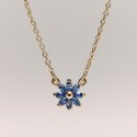 Rosato - Collana Corta - Argento - Zirconi Blu