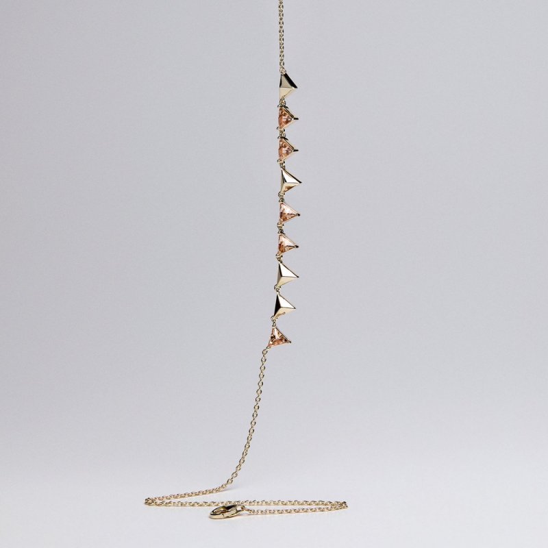 Rosato - Collana Corta - Argento - Zirconi