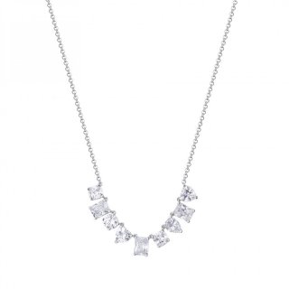 Rosato - Collana Corta - Argento - Zirconi