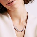 Rosato - Collana Corta - Argento - Zirconi